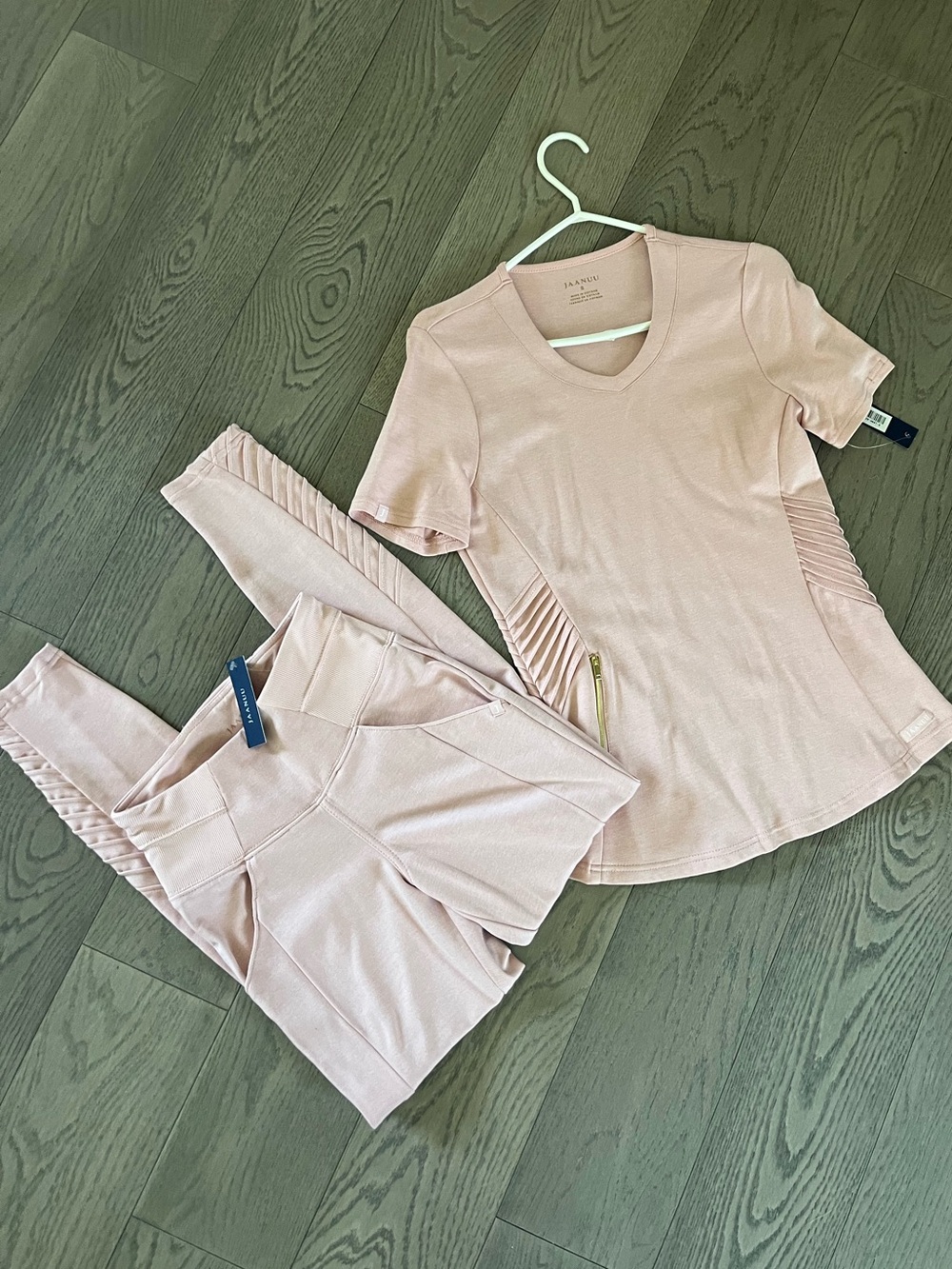 BNWT - Jaanuu - Pink Scrub Set